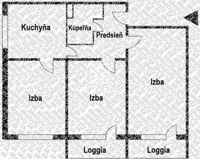 Priestranný 3-izbový byt 82m2 + 2x loggia, Fábryho ul. - 10