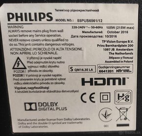 Predám 4KUHD SMART Android TV Philips 55PUS6561(140cm) - 10