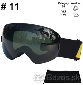 Zrkadlové lyžiarske okuliare UV400, Anti-fog UNISEX aj deti - 10