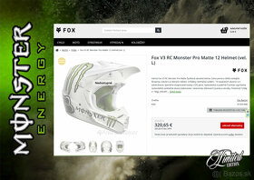 Fox V3 Ricky Carmichael Monster Pro Matte 12 Helmet (vel. L) - 10