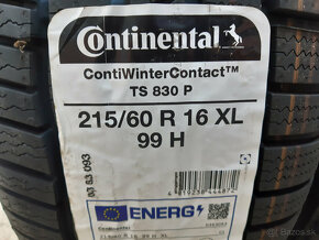 215/60 R16  99H XL  -nové zimné Continental - 10