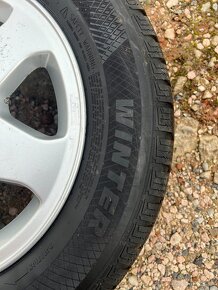 Hliníkove disky so zimnými pneu. 5x110 R15, 195/65 R15 OPEL - 10