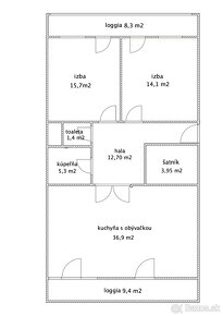 PREDAJ:3-izb.byt,109,20m2 s parkovacím státim ,Račany Bianco - 10