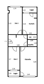 Zrekonštruovaný 3 izbový byt v Rači s výhľadom na Malé Karpa - 10