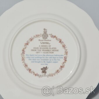 Royal Doulton - 4 porcelánové taniere - 4.ročné obdobia - 10