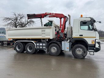 VOLVO FMX Trojstranný sklápač s hydraulickou rukou ,Euro 6 - 10