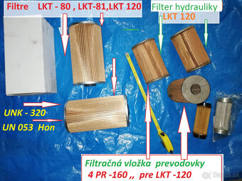 Filtre hydrauliky  nakladačov ,obrabacich strojov a LKT - 10