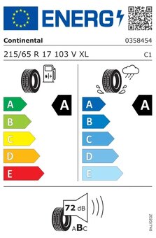 4ks NOVÉ 215/65 R17 103V CONTINENTAL ECOCONTACT 6 - 10