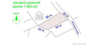 ⭐ Stavebný pozemok, rozmer 24 x 52 m, lokalita Hrádok - 10