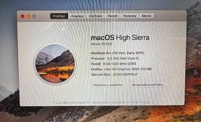 Macbook Pro 13" / i5 2,3 GHz / 8GB RAM / 256GB SSD / A1278 - 10