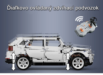 Technická Stavebnica Off-road SUV - 2208 dielov + RC motor - 10