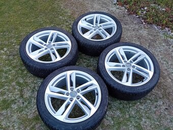 17" ALU 5x100 orig AUDI + zimné 215/45 r17 7mm - 10