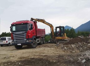 Preprava sypkých materiálov Tatra 815, Scania , autodoprava - 10