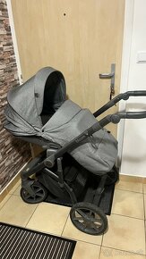 Kočík 3v1 Roan Bloom Grey Dots + ISOFIX základňa na vajíčko - 10