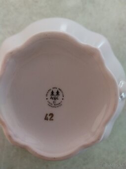 Ružový porcelánový set značky Anfra Chodov - 10