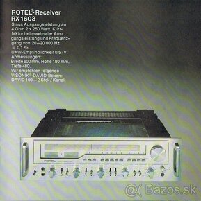 ROTEL RX-1603--Top model-Monster Receiver-Rok 1976 - 10