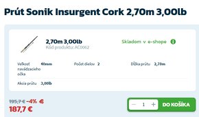 Prúty Sonik Insurgent Cork 2,70m 3,00lb - 10