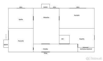 Komplet rekonštruovaný 3-izbový byt, 75m2, ZV - 10