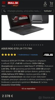 Herný notebook ASUS ROG G751JY - 10