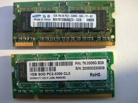 RAM Pamäte 4 GB, 2GB, 1 GB, 256 MB pre notebooky - 10