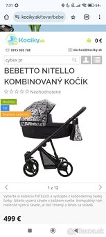 3 kombinácia kočík Benetto Nitelo - 10