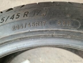 205/45r17 letné 4 ks MICHELIN dezén 7,1-6,1 mm - 10