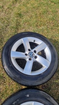 Original VW 5x112 R16 s letnými pneu - 10