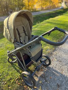 Zelený kočík Bebetto+ Cybex Aton 5 + isofix - 10