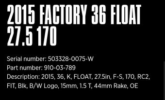 Fox Float 36 Factory Kashima 27.5 170mm vzduchová vidlica - 10