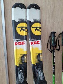 Detské lyže Rossignol 120 cm , lyžiarky Nordica GPx , palice - 10