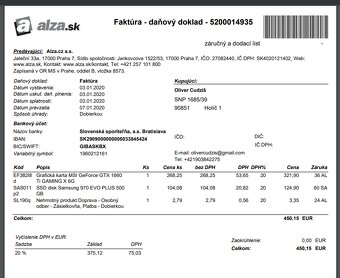 MSI 1660ti grafická karta + Intel i5 10600k procesor - 10