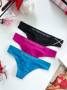 Victoria’s Secret PINK tanga nohavičky XS - 10