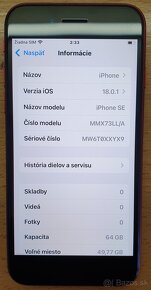 max zachovalý iPhone SE 2022 red 98% baterka - 10