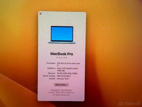 Macbook PRO (2018) 15 Core I7 16GB/512GB Batéria 100% - 10