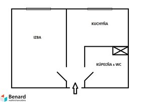 1 IZBOVÝ BYT - VIZUALIZÁCIA, 31 M2,  PROSTĚJOVSKÁ, PREŠOV - 10