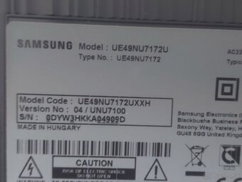 Samsung UE49NU7172U časti - 10