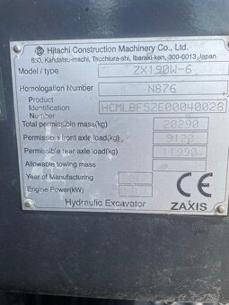 Hitachi ZX190W - 10