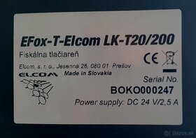 Telefón s faxom PANASONIC, tlačiareň bločkov ELCOM. - 10