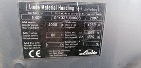 LINDE E40P aku baterie 100% - 10