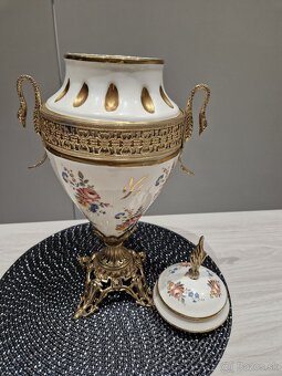 Krasna vaza ,porcelan ,bronz - 10