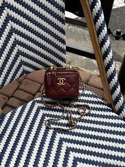 Kabelka Chanel Classic Burgundy Lambskin - 10