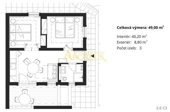 3-izbový apartmán v Chorvátsku, okolie Zadaru - 10