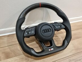 AUDI VOLANT KARBONOVY RS ZKOSENY s airbagom - 10