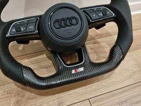 AUDI VOLANT KARBONOVY RS ZKOSENY s airbagom - 10