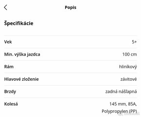 Kolobezka JD-BUG MS 132 os 5 rokov do 100 kg - 10