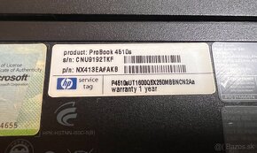 HP ProBook 4510s / T1600 / 4GB RAM / 64GB SSD / 15,6" - 10