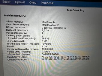 Apple MacBook pro 13” RETINA + obal /SUPER CENA/ - 10