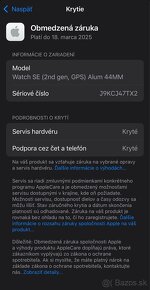 Apple Watch SE 2 44mm MIDNIGHT - záruka - 10