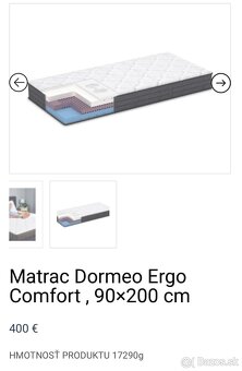 Úplne NOVÉ Dormeo Ergo Comfort 90x200 - 10