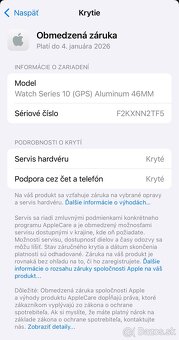 Apple Watch 10 46mm Jet Black - nové, 100% zdravie - 10